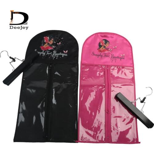 Custom printed Virgin hair extension dustproof cover sale packaging bags 29x60cm non woven fabrics wig bag 10pc lot