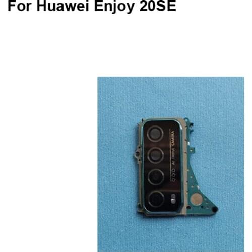 For Huawei Enjoy 20SE Rear Back Camera Glass Lens +Camera Cover Circle Housing Parts Replacement For Huawei Enjoy 20 SE