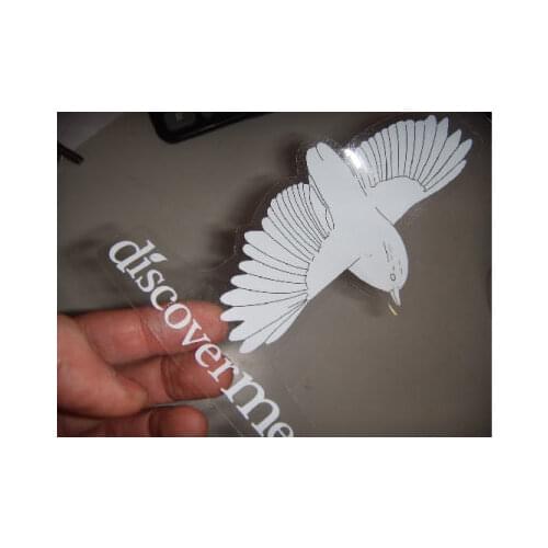 UV Protected Custom die cut clear vinyl stickers printing ---PX8011