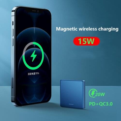 10000mAh 2021 NEW Magnetic Wireless Power Bank For Magsafe powerbank Mobile Phone Charger For iphone 12 pro Max External battery