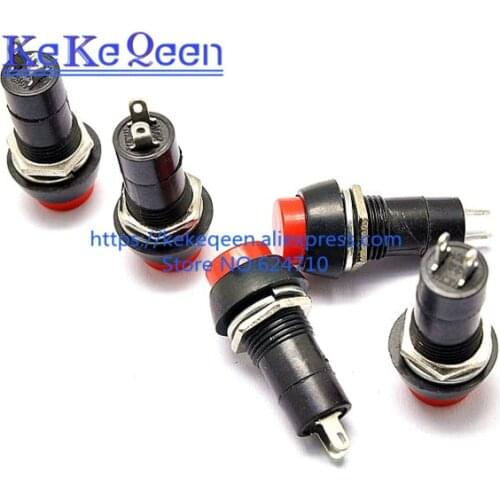 20pcs/lot Red 10pcs+Green 10pcs PB-305A Push Button Switch, round button self lock switch PBS-11B 3A 250V