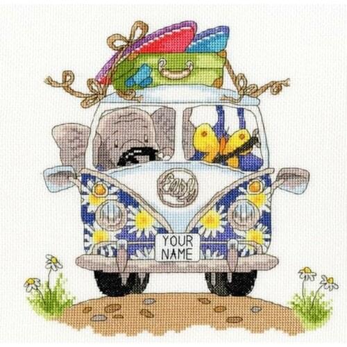 2021 Drop Shipping Embroidery Pack Your Trunk Funny Cross Stitch Pictures with 100% Cotton Floss & Free Shipping for Wall Decor