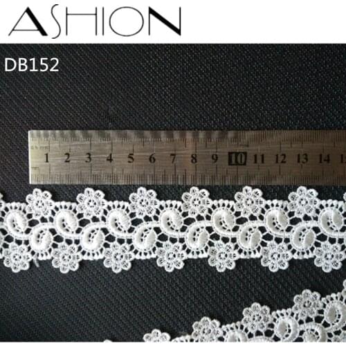 4 yards 40MM white Embroidered net Lace Fabric DIY skirt hem Dance costumes Garment Accessories lace trim Sewing Craft LP-DB152