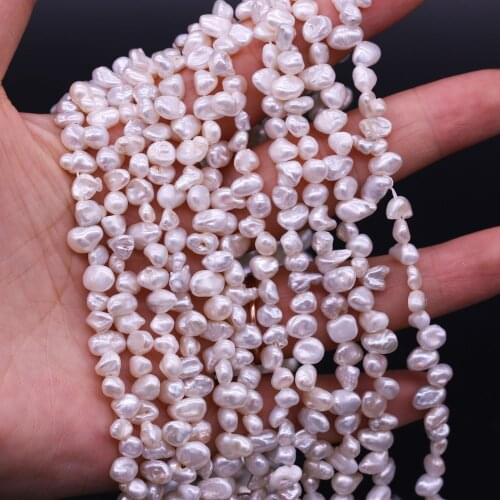 5-7mm Natural Freshwater Pearls Exquisite Recycled Pearl Irregular Loose Beads DIY Necklace Bracelet Jewelry Making Accessories