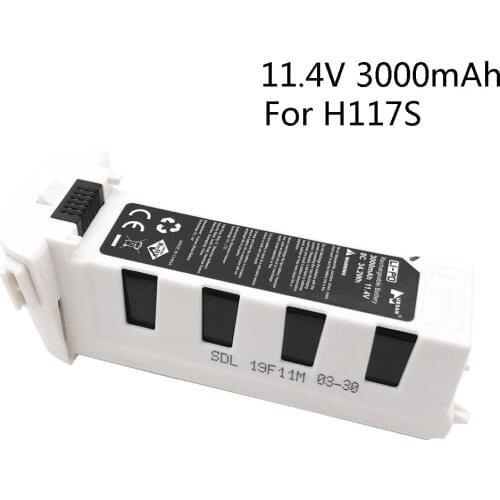 11.4V 3000mAh battery for Hubsan H117S Zino GPS RC Drone Quadcopter Spare Parts 11.4 V Battery For RC FPV Racing Camera Drone