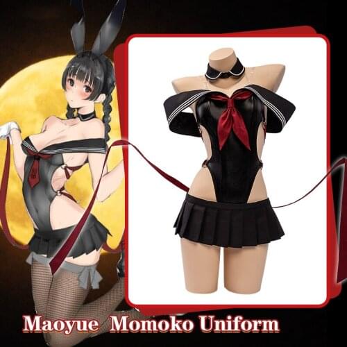 Anime Maoyue Momoko Uniform Bunny Sexy Bodysuit Cute Rabbitn Party Outfit Cosplay Costume Women Halloween Free Shipping 2020 New