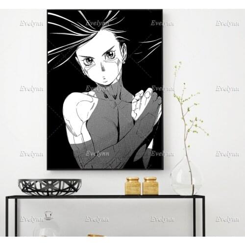 Anime Poster Alita Nordic Wall Art Canvas Painting Hd Print Modular Pictures Boy For Living Room Decoration Floating Frame