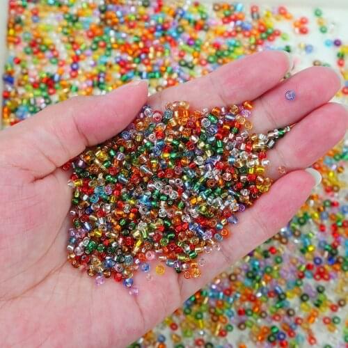 2.0/3.0/4.0mm Seed Beads Charm Czech Glass Seed Beads DIY Handmade Bracelet Necklace Beaded Material Sewing Craft Accessories
