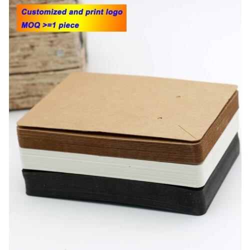 Paper Earrings and Necklace Display Cards Cardboard Earring Package Hang Tag Card for Ear Studs Earring Necklaces