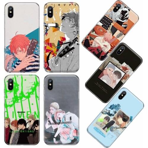 Japan anime Given Anime Black Cell Phone Case For iphone 12 5 5s 5c se 6 6s 7 8 plus x xs xr 11 pro max funda hull coque shell