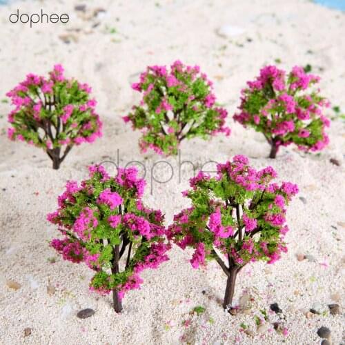 Dophee 20pcs Model trees Architectural Models Railroad Layout Garden Landscape Scenery Toys Gifts toys for Kids 1:00
