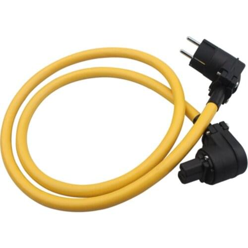 Hifi Audio AC Right Angle Power Line Audiophile Amplifier Decoder Cable US/EU/AU Plug