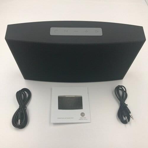 Classical Wireless Speaker Bluetooth Stereo Player Hi-Fi Low-Key Speaker Support USB TF Card Dual 5W with Mic For Mobile PC 1Pcs