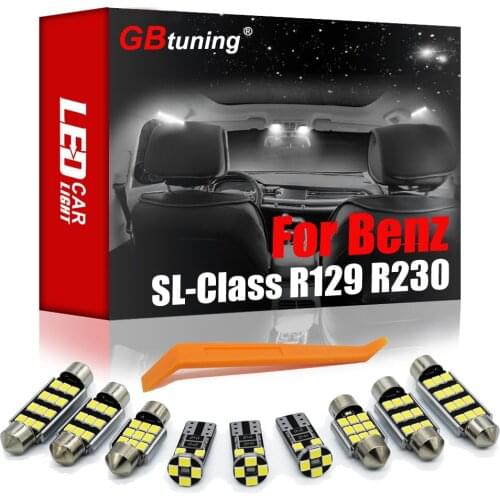GBtuning Canbus LED Interior Light Kit For Mercedes Benz SL Class R129 R230 SL300 SL350 SL500 1992-2011 Car Lamp Accessories