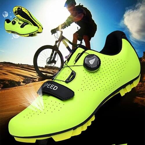2021 Summer Speed Cycling Flat Shoes MTB Bicycle Sneaker Men Mountain Road Bike Women Route Cleat Racing Footwear Spd Sport