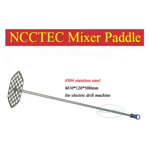 #304 stainless steel paint mixer paddle shaft FREE shipping | diameter 4.8'' 120mm, length 20'' 500mm, M10 thread