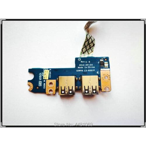 Ls-8331P original FOR Acer FOR Aspire V3-571G V3-551G V3-551 USB Port Board with cable Q5WV8 LS-8331P for Gateway NV52L NV52