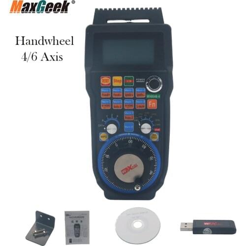 Maxgeek 4 Axis 6 Axis XHC Usb Wireless Mach3 Remote MPG Pendent CNC pendant USB Handwheel WHB04B-4/6