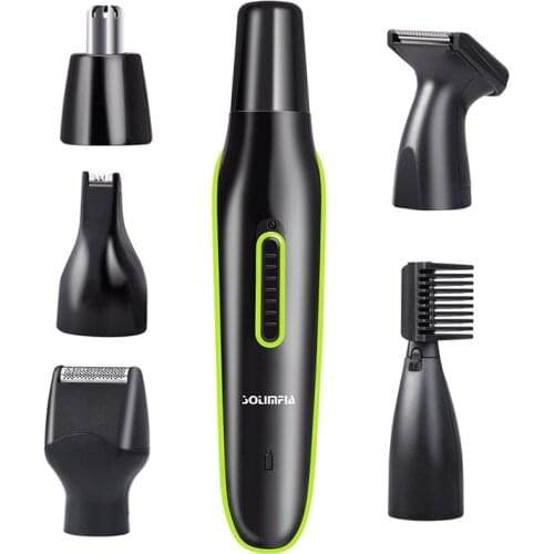 2021 Nose Hair Trimmer Set Men 's Five-in-One Sideburns Knife Household USB Men 's and Women 's Eye-Brow Shaper