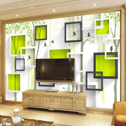 Custom Photo Wallpaper Modern 3D Stereoscopic Mural Bird Woods Art Wallpaper Living Room TV Background Wall Papers Home Decor