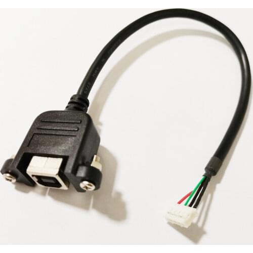 NCHTEK USB 2.0 B Female Socket Printer Panel Mount to Pitch 2.0mm 5Pin Housing PCB Motherboard Cable 25CM/Free shipping/1PCS