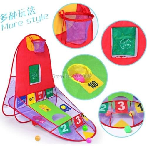 3in1 Shoot basketball play tent portable easy fold shooting tent,childrens Ball Scoring compete game lawn beach sport toys gift