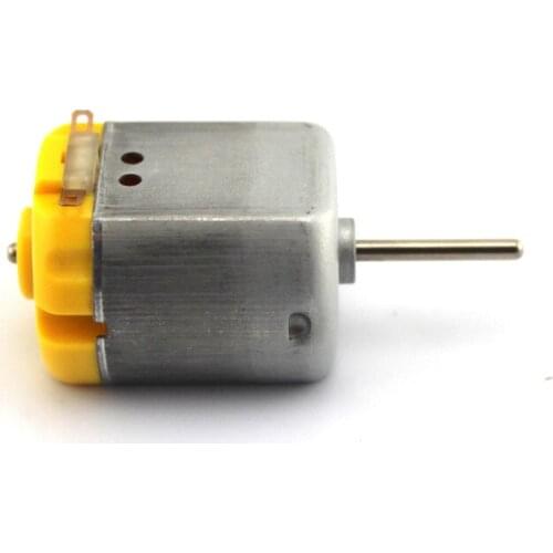 Flat 260 DC motor,DIY small long shaft motor,2MM shaft Dia 6V 10000rpm, Technology Teaching Making motor