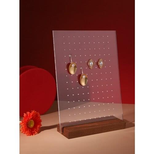 New Fashion Acrylic Wood Earrings Display Holder Jewelry Display Stand Earrings Display Rack