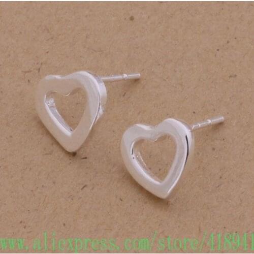 Silver Plated earrings , Silver Plated fashion jewelry , Amazing heart /ecbamtia bddajuka AE169