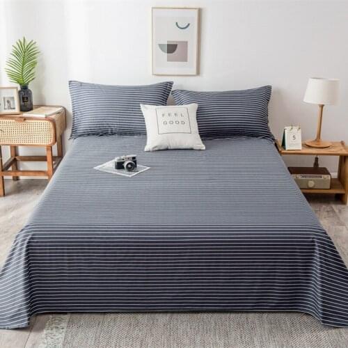 Bed linen cotton sheets stripe Plaid Bedspread on the bed Home linens Bedspreads for bed sheet mattress Bed covers bed plaid