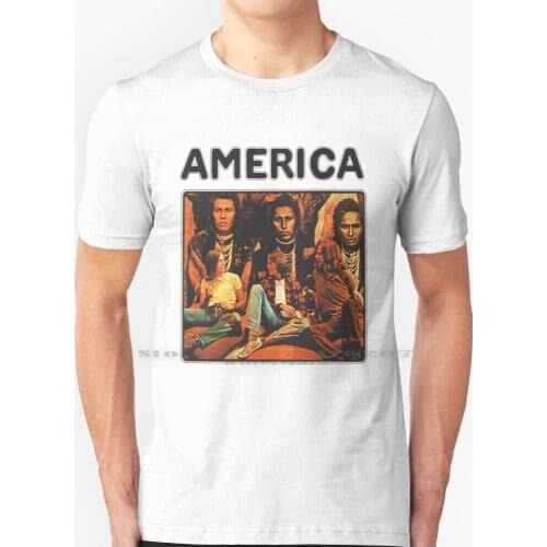 America 1971 Band T Shirt 100% Pure Cotton America 1971 Band America 1971 America Band Horse With No Name Sister Golden Hair