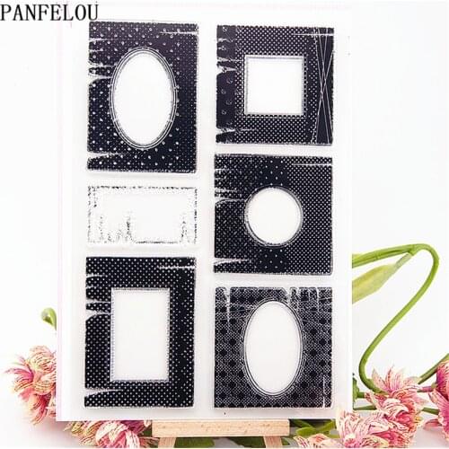 PANFELOU Circle the black hole Transparent Silicone Rubber Clear Stamps cartoon for Scrapbooking/DIY Easter wedding album