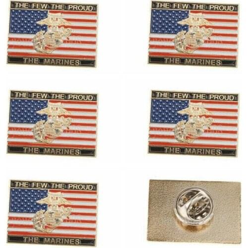 Five US United States USMC Marine Corps The Few The Proud Small Badge Brooch armyshop2008