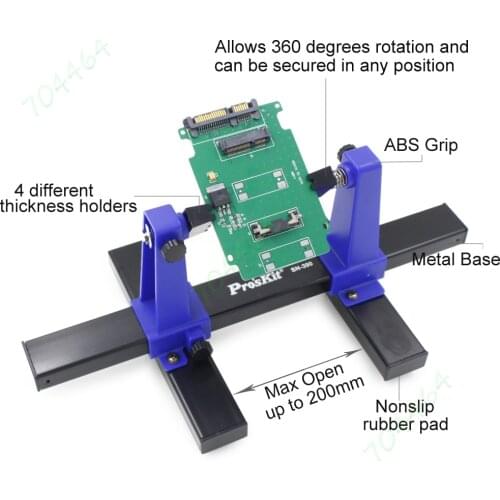 Jaw Opening UP to 200mm Adjustable Soldering Clamp Holder PCB Motherboard Welding Repair