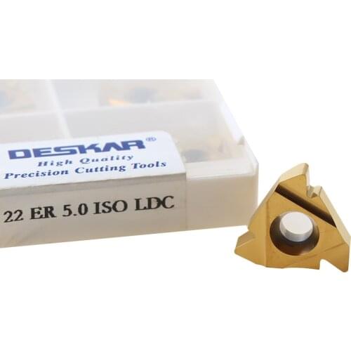 22ER 22IR 3.5ISO 4.0ISO 4.5ISO 5.0ISO 5.5ISO 6.0 ISO Threading Carbide Inserts Lathe Cutter Tool for Steel Stainless Steel