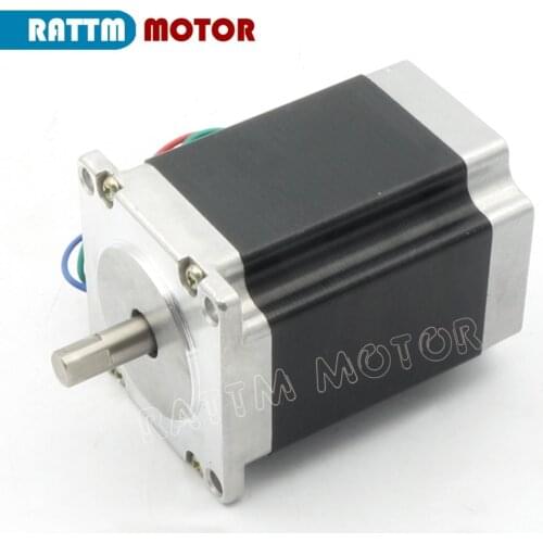 NEMA23 270Oz-in stepper motor 1.8N.m 3A 76mm Single shaft 4 leads for CNC Router Engraving Milling Cutting Machine