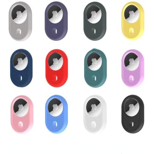 Silicone Anti-lost Cover Case For Apple Airtags Location Tracker Protective Shell Cases for Airtag Accessories Keychain Sleeve