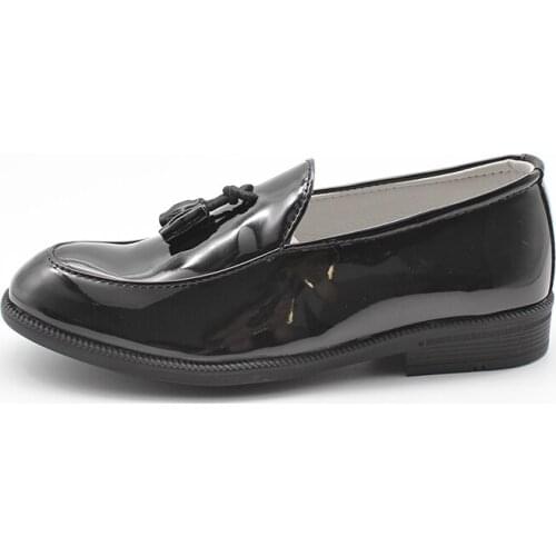 Boys Shoes Boys Slip On Formal Patent Faux Leather Loafers Boys Dress Shoes Tassel Wedding Shoes