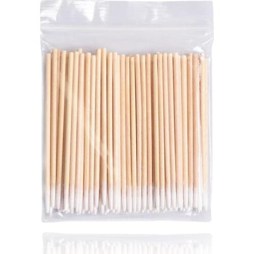 For Tattoo Embroidery 7cm Pointed Cotton Swab Spot Disposable Bagged Makeup Wooden Pointed Small Cotton Swab