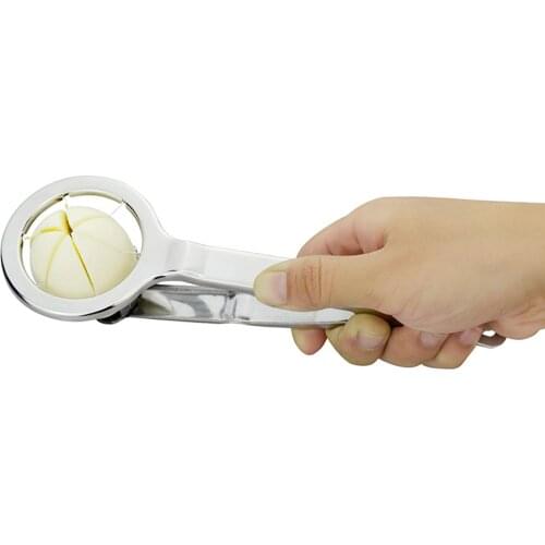 1set Egg Slicer 304 Stainless Steel Eggs Cutter 6 equal parts Pierces Cutting segments Tools Kitchen Gadget Wedge Even cut