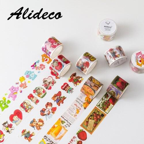 10pcs/1lot Washi Masking Tapes Animal strawberry cake Decorative Adhesive Scrapbooking DIY Paper Japanese Stickers 5m
