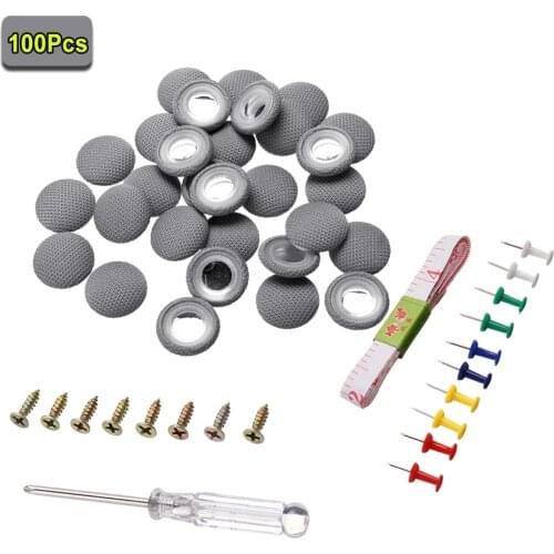 100/50pcs Car Interior Ceiling Cloth Fixing Screw Cap Roof Repair Nylon Fabric Buckle Fabric Upper Fasteners Repair Sheds Clip