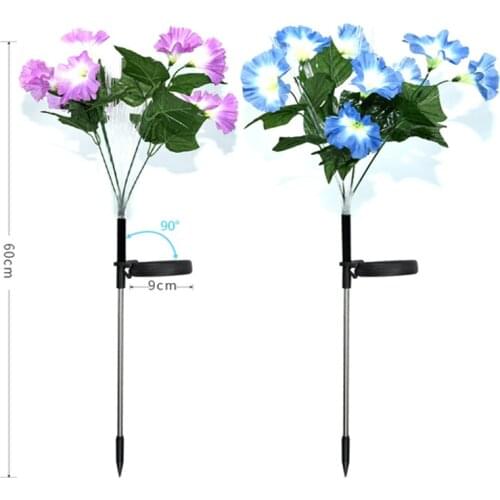 8LED Solar Garden Led Light Outdoor Street Lamp Lighting Garden Decoration Waterproof Solar Garden Flower Sensor Street Light