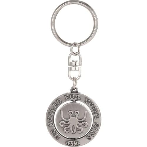 Flying Spaghetti Monster FSM Atheist Key ring Key chain