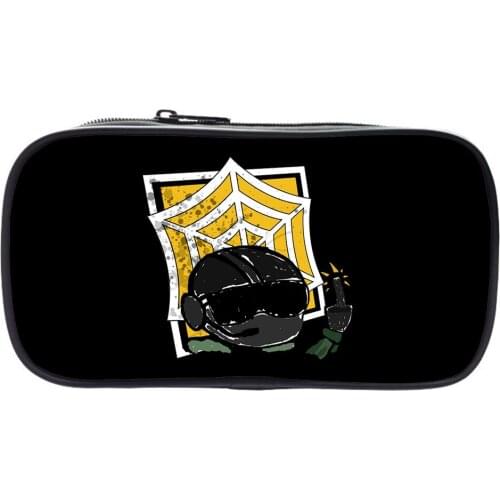 Rainbow Six Siege Pencil Case Boys Girls Pencil Box E-sports Games Fashion Convenient Student Office Pencil Case Storage Bag
