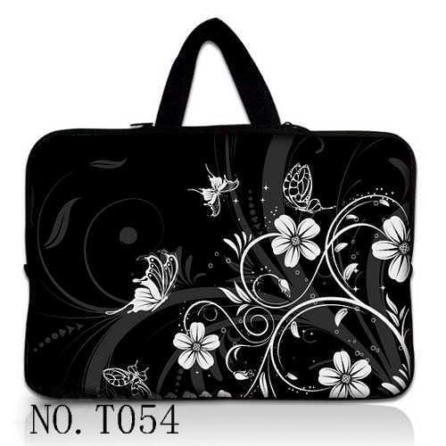 Flowers laptop sleeve bag case cover pouch For Apple Macbook Pro Air 13.3 MC white 11 12 13 15 17"