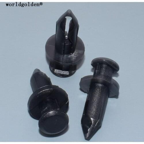 Worldgolden 100pcs Push-Type Retainer for GM#21075686,11561878 Ford#F3LY-14570-B(F3LY14570B),Nissan# 01553-0192U (015530192U)