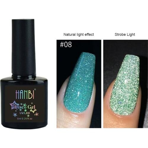 Reflective Glitter Nail Polish Glue 9 Colors Bright Bungee Shiny Diamonds DIY gel nail polish Nails Art varnish gel for buildin