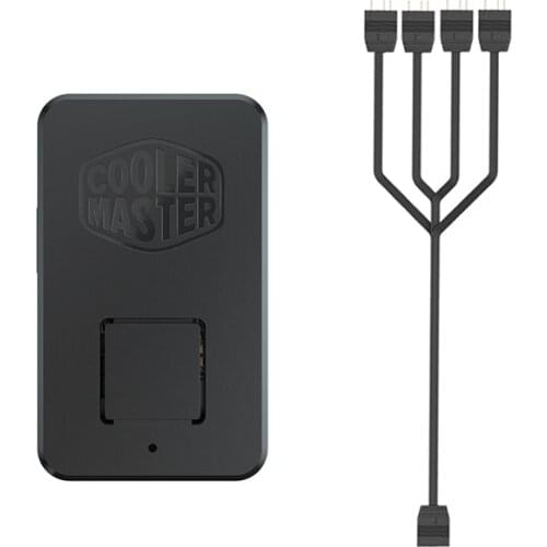 Cooler Master Mini ARGB Controller 5V 3PIN ARGB Addressable RGB LED Controller Support Chassis RESET Button