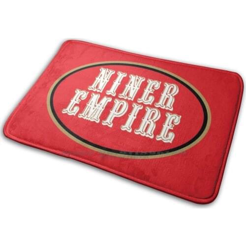 Niner Empire Mat Rug Carpet Anti-Slip Bedroom Entrance Door Mat 49ers San Francisco Sf Sf 49ers 49ers Football Football Joe